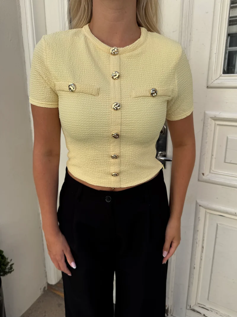 Hailey bluse pastelgul