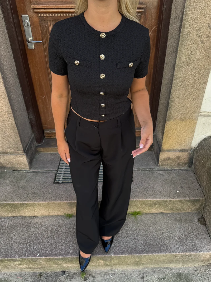 Hailey bluse sort