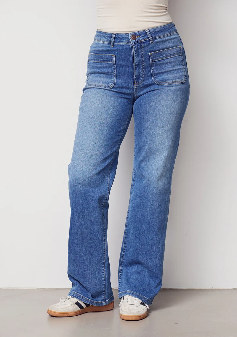 Bologna Wide Jeans - Mid Denim