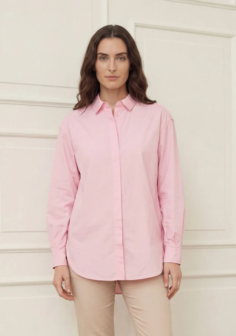 Bellis Long Shirt - Winter Rose