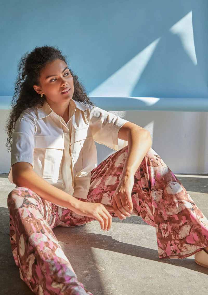 Louis Jersey Pant - Luxury Camel w/Pink