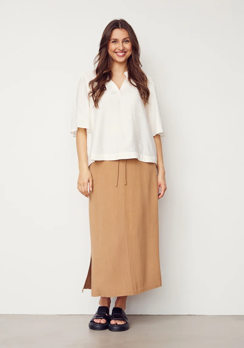 Ane s/s Blouse - Broken White