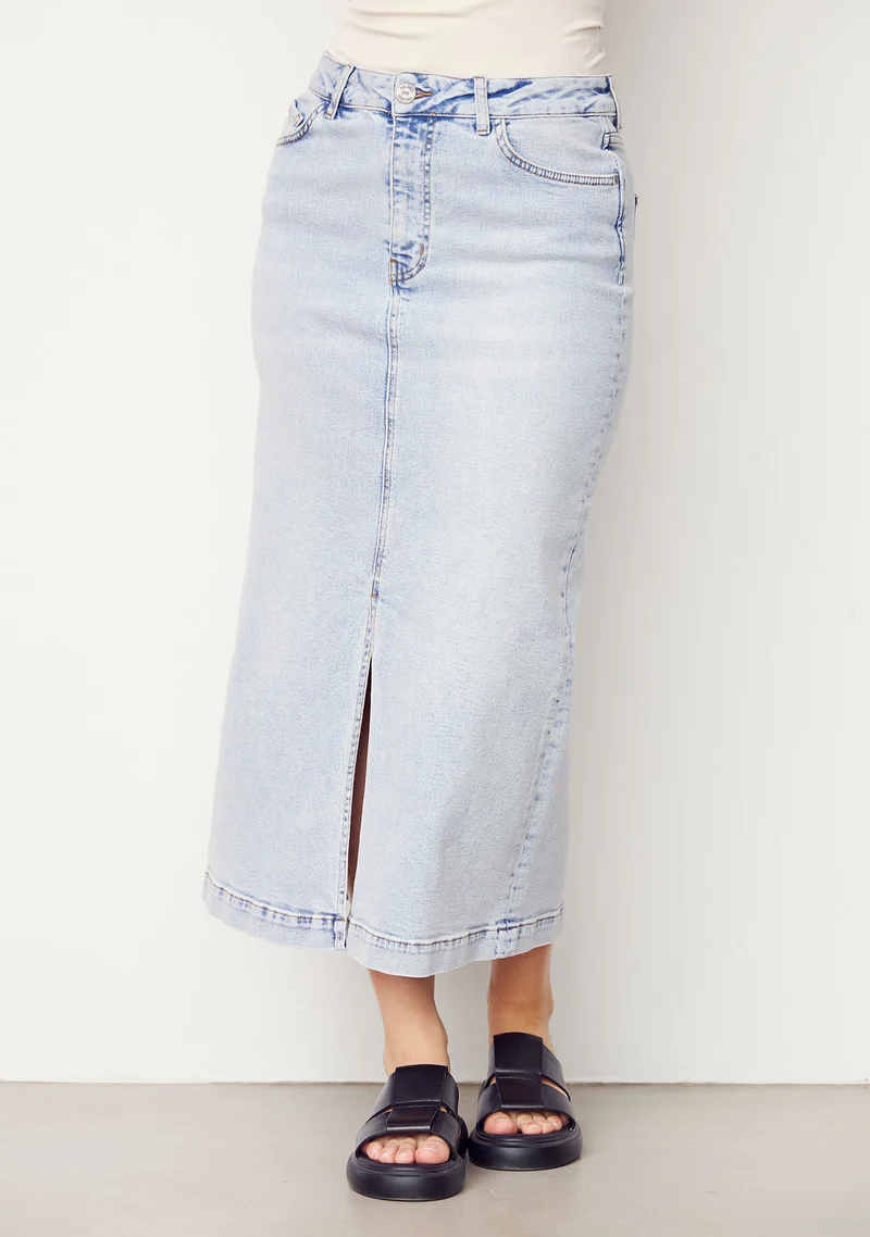 Torino Denim Skirt - Blue Wash Denim