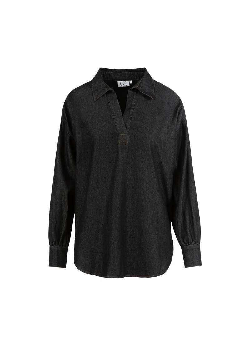 CC HEART ELLIS DENIM TUNIKA SKJORTA