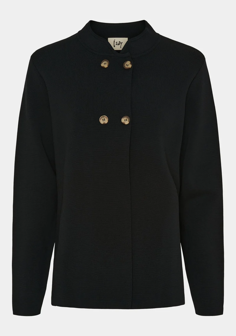 Jena Poncho Cardigan - Black