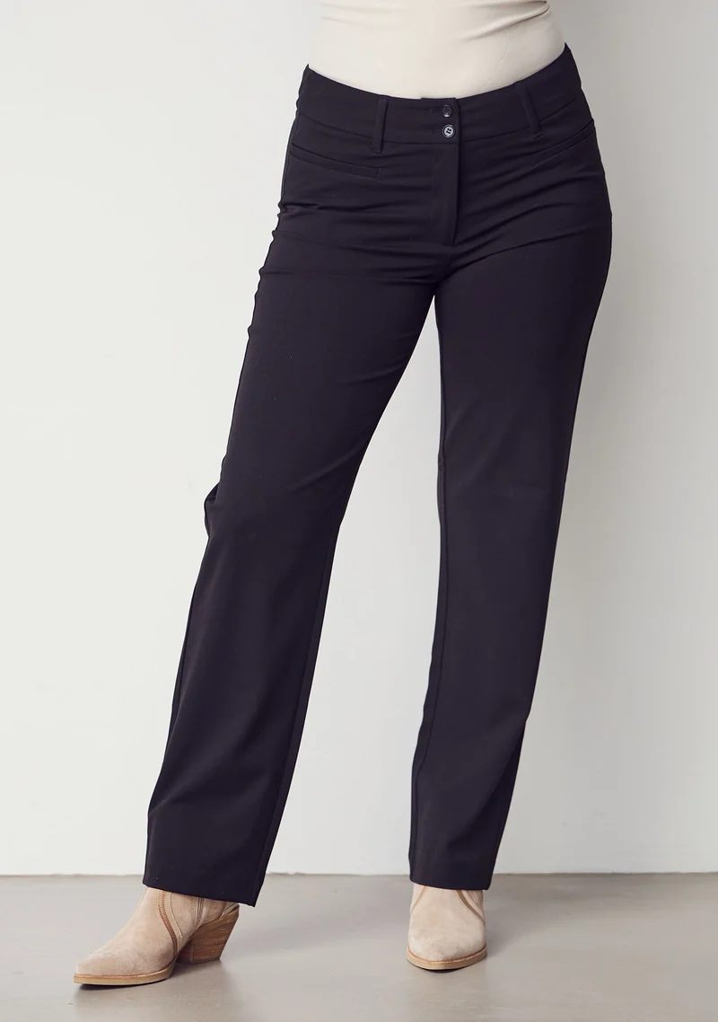 Firenze Straight Pant - Black