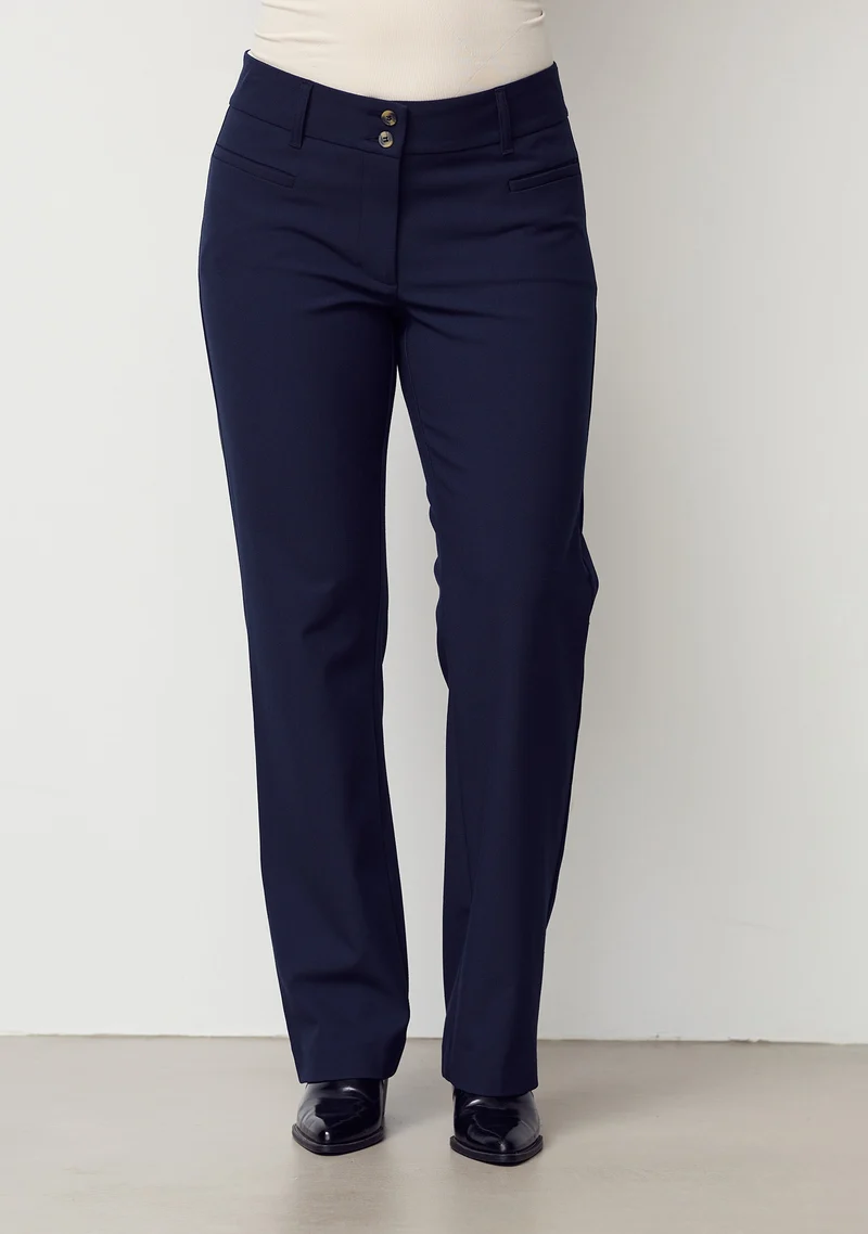 Firenze Straight Pant - Navy