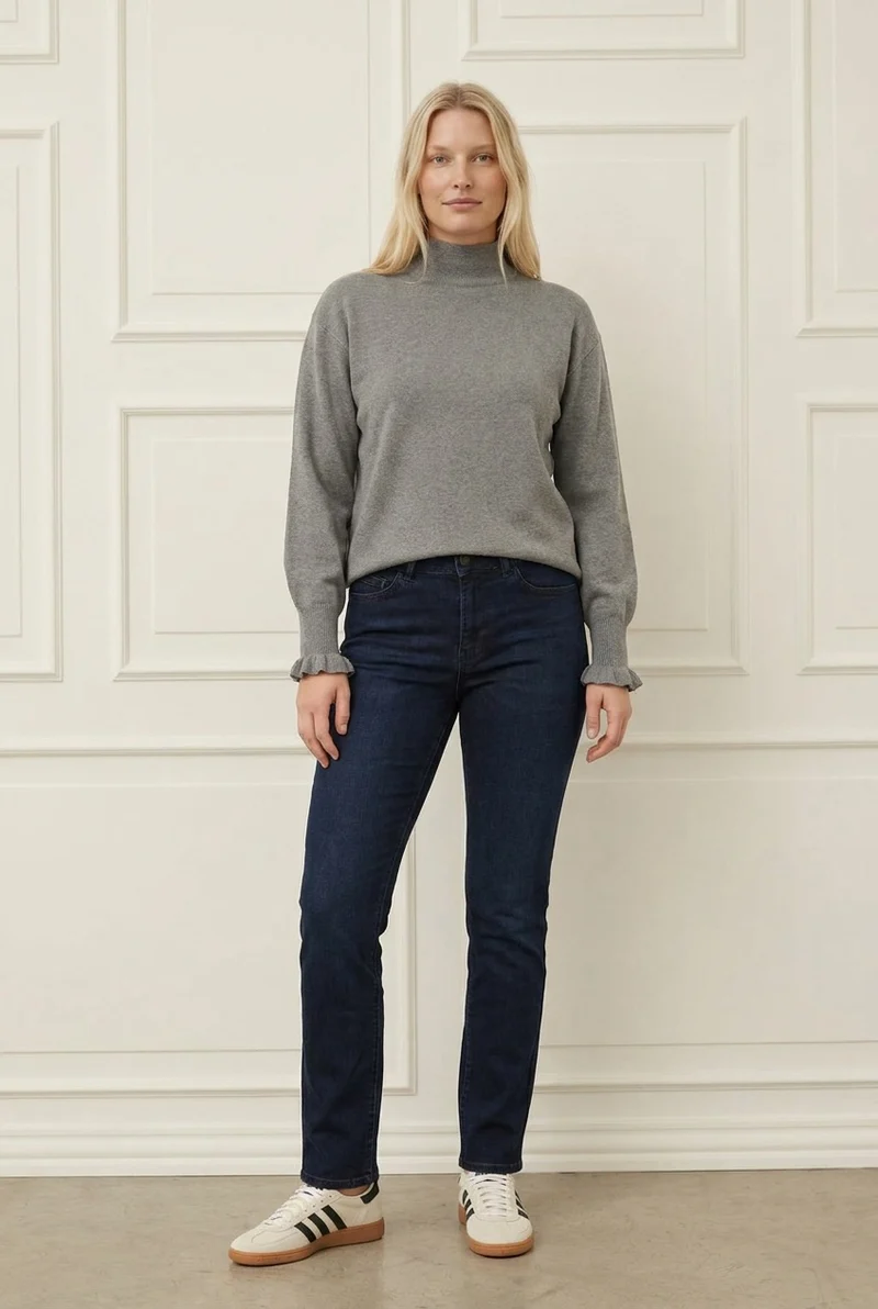 Frigga New Pullover - Grey Melange