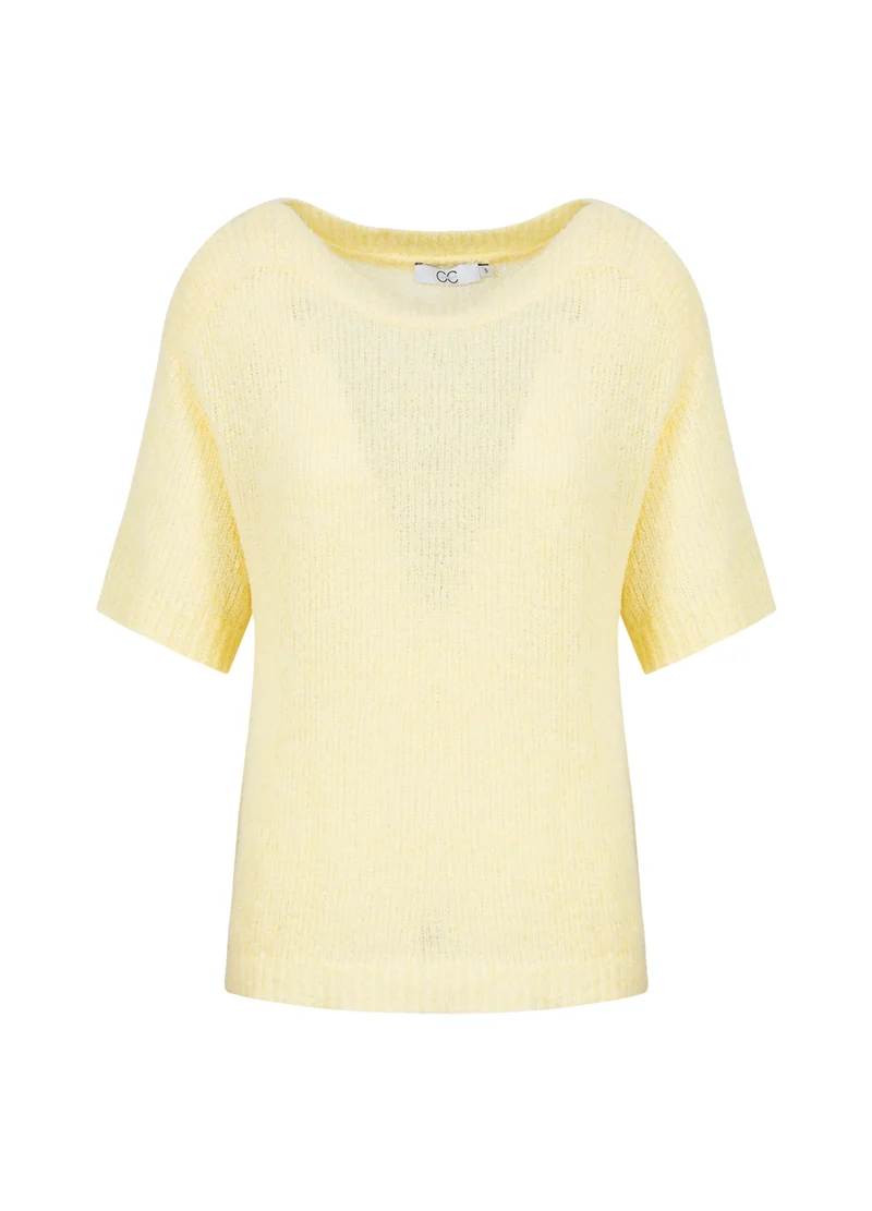 CC HEART ROSELYNN KORTÄRMAD TRÖJA - Light honey