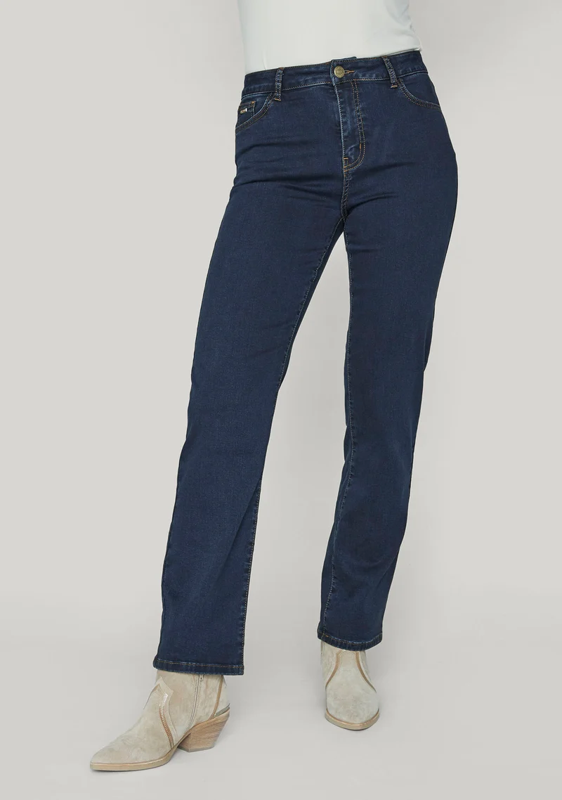 Lido Straight Long Jeans - Denim Blue Unwashed