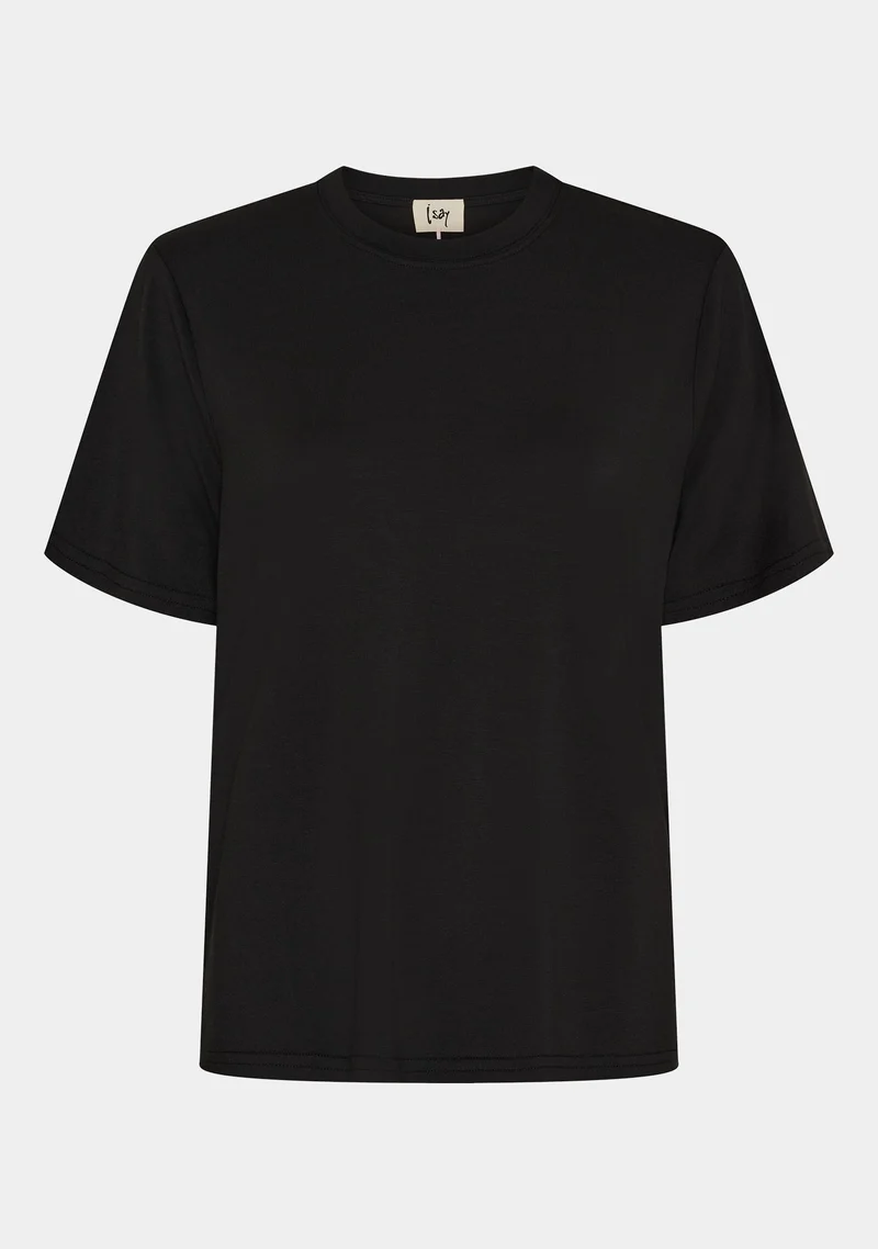 Gritt O-Neck T-Shirt - Black