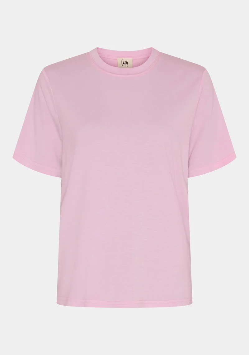Gritt O-Neck T-Shirt - Pink