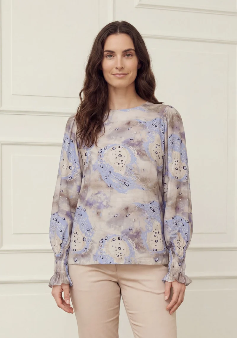 Ane Smock Blouse - Spring Dream