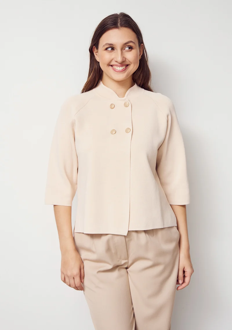 Jena Poncho Blouse - Sand