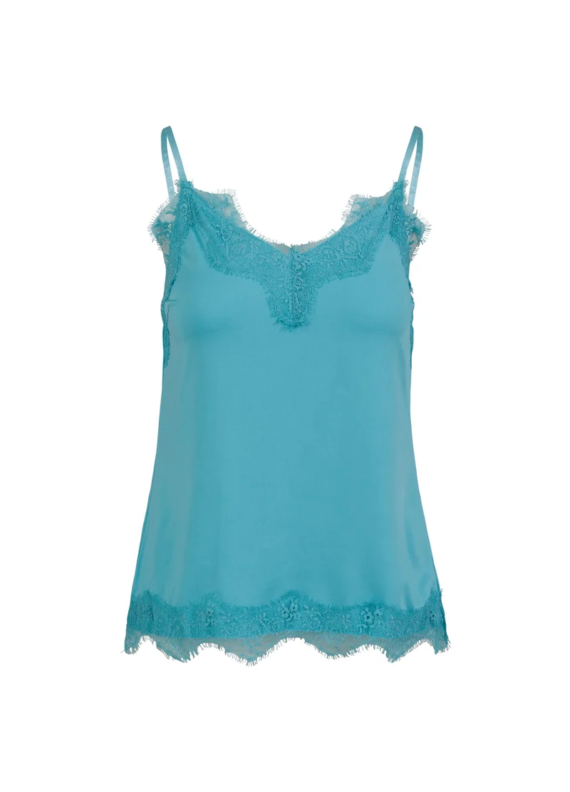 ROSIE lace top - Aqua blue