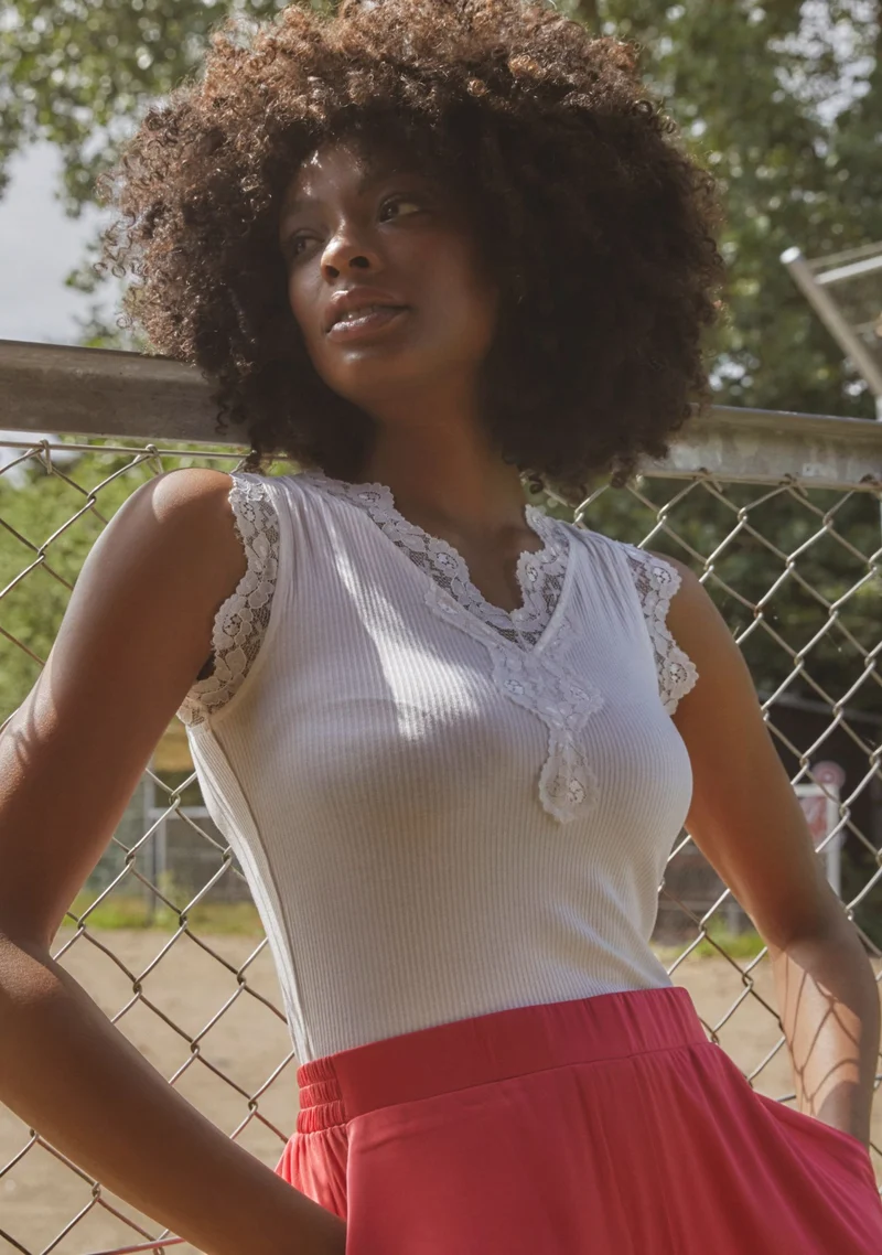 Dee Lace Top - White