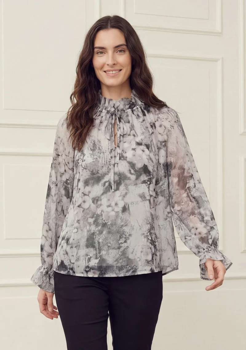 Beate Blouse - Golden Grey