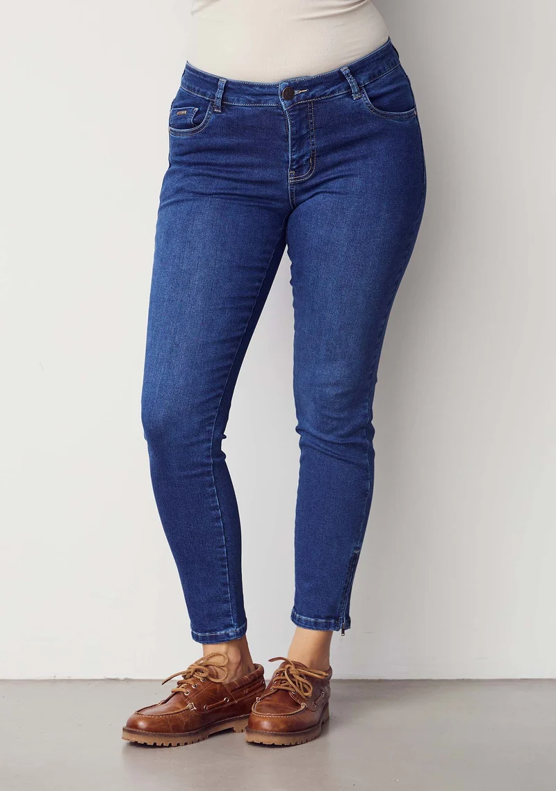Lido Zip Jeans - Basic Denim Wash