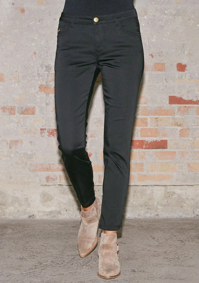 Lido Zip Jeans - Black
