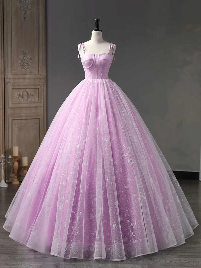 Lila Balklänning Korsett Quinceanera Klänning Söt 16 Klänning
