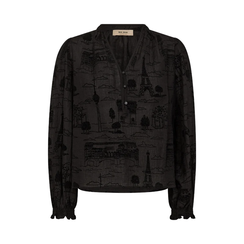 MMTazzin Tale Light Blouse - Black