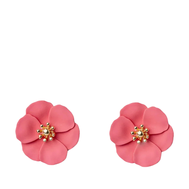 Flower Small Earring - Coral