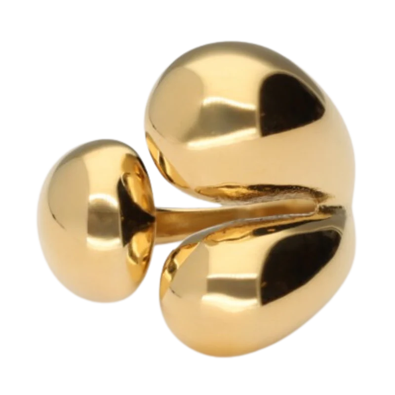 Ring triple dot - Gold