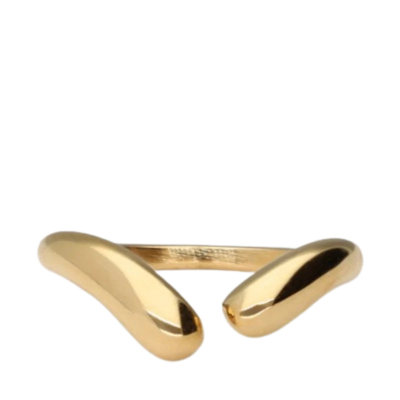 Ring open V shape OS - Gold