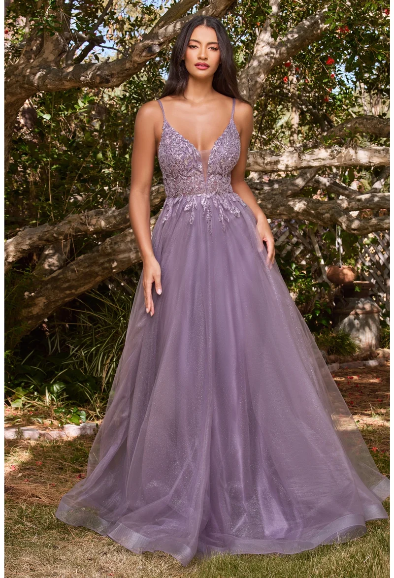 A-Line Layered Tylle Dress från Cinderella Divine - CD0154- Speciella tillfällen/kurvor
