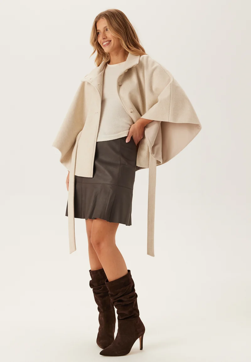 Yascolly Mw Naplon Leather Skirt