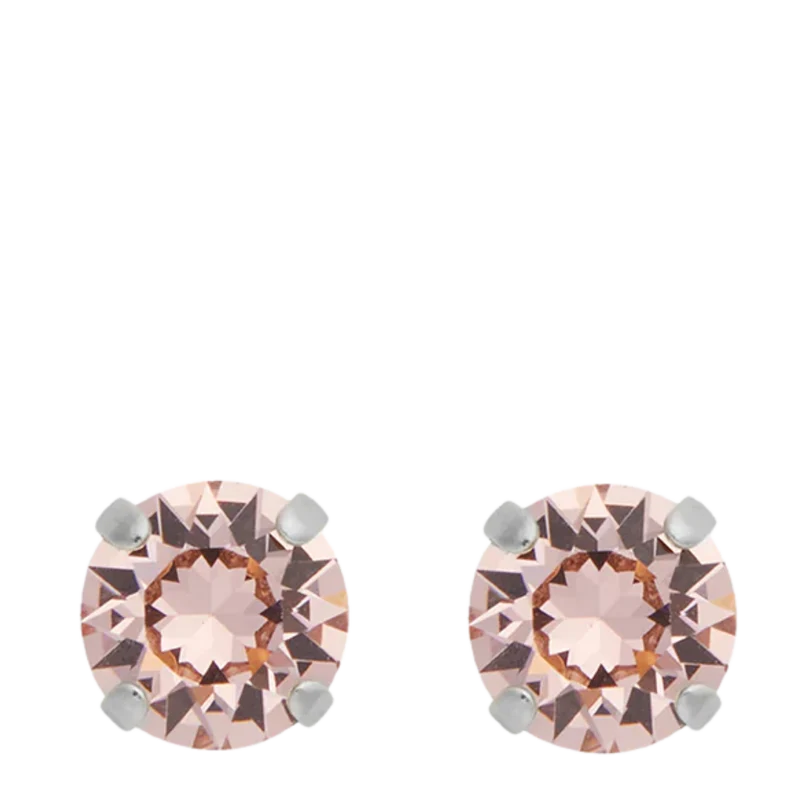 Classic Stud Earrings Rhodium - 644 Vintage Rose
