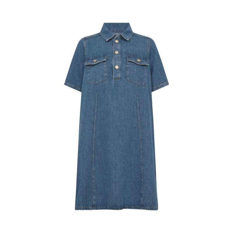 MMBiba East Dress - Mid Blue