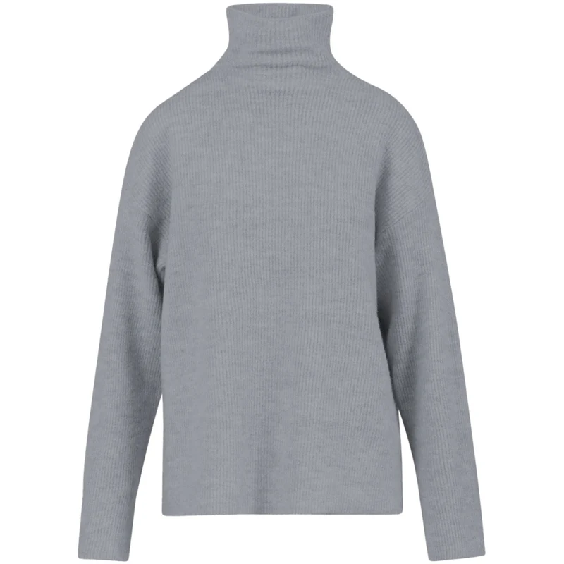 CC HEART EMMA POLONECK LS TRÖJA - Dark Grey Melange