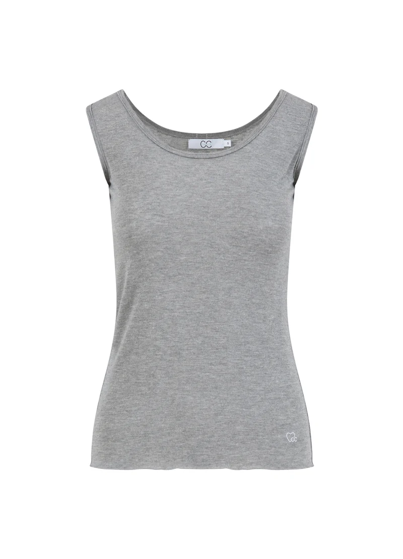 CC HEART LANA ULL TANKTOPP - Grey melange
