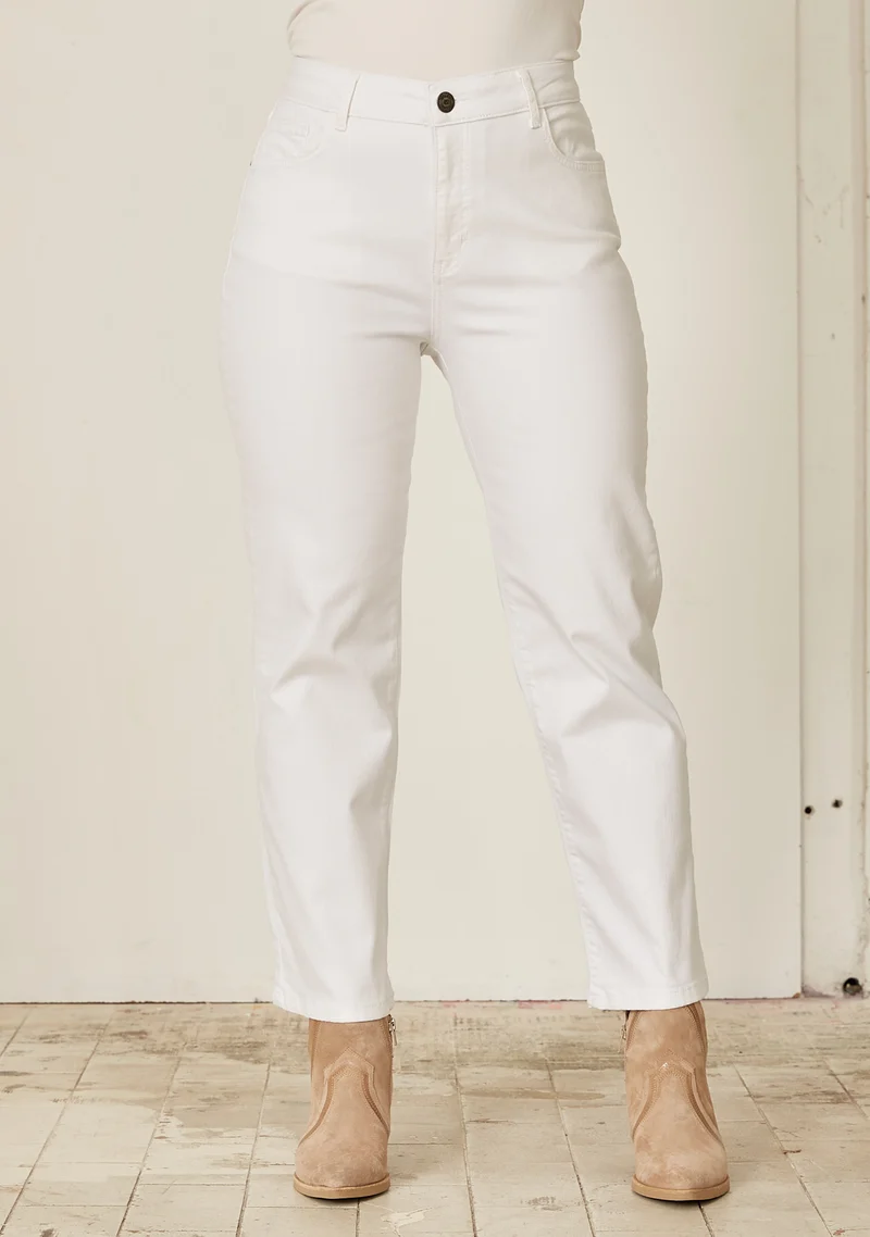 Como Straight Pant - White