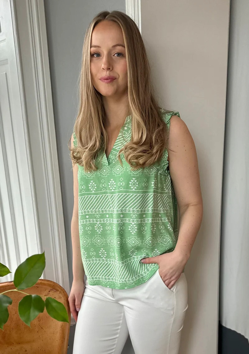 Ane Top - Green Geo
