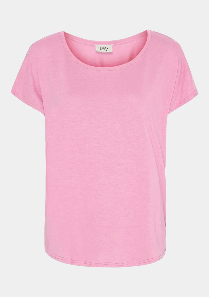 Tess O-Neck T-Shirt - Pink