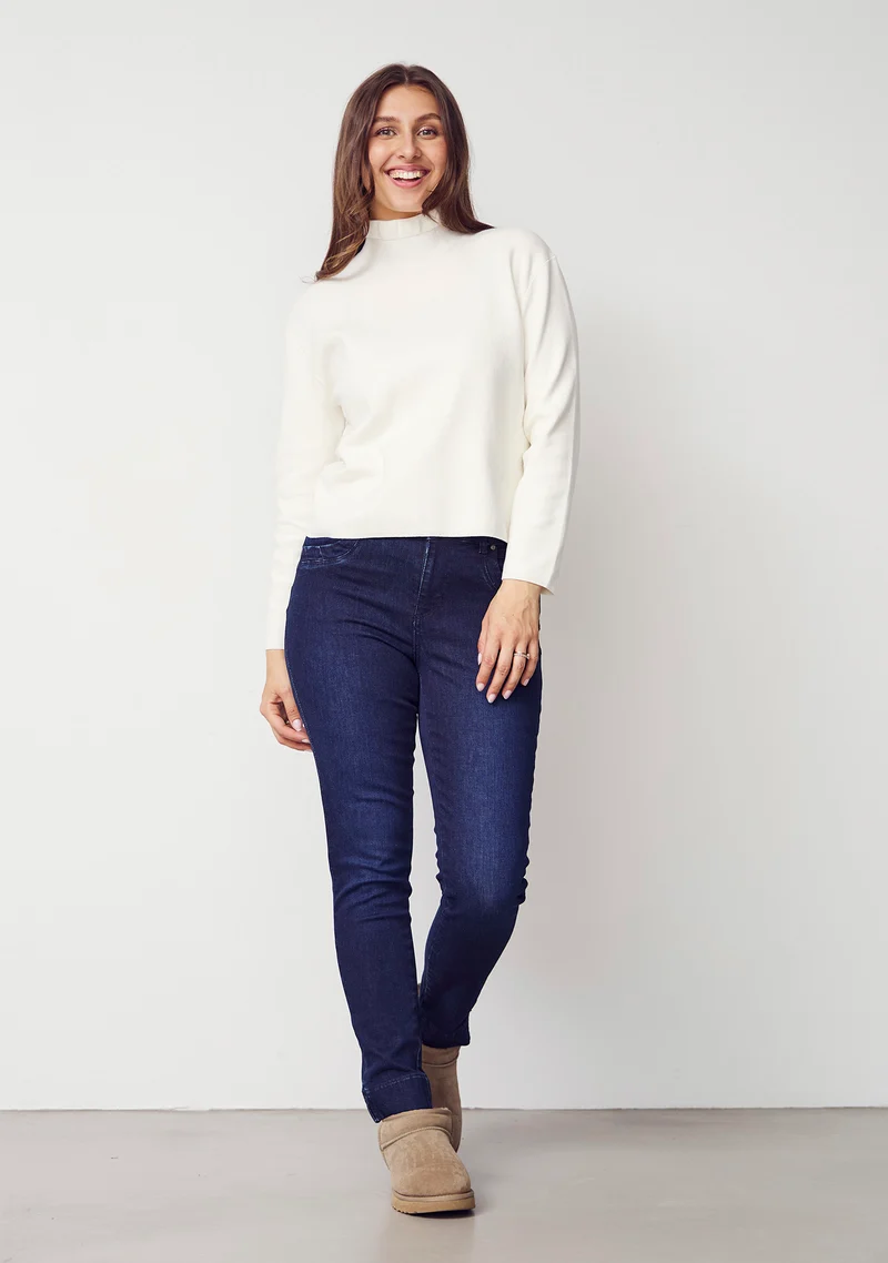 Frigga Flounce Knit - Broken White