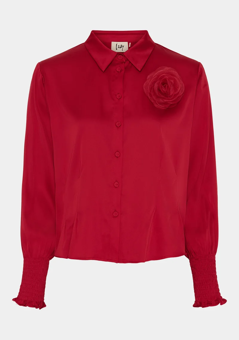 Steff Shirt Jacket - Red