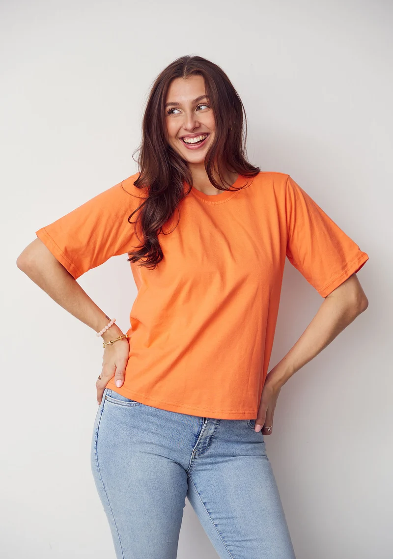 Tinni Basic T-Shirt - Warm Orange