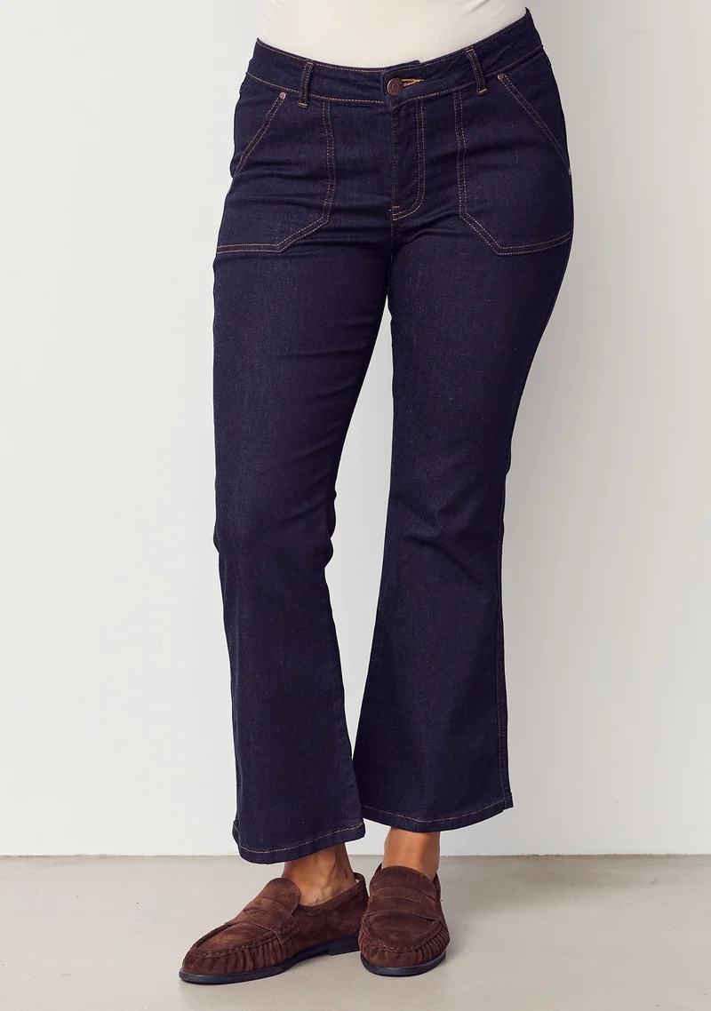Como Flare Jeans - Unwashed Denim