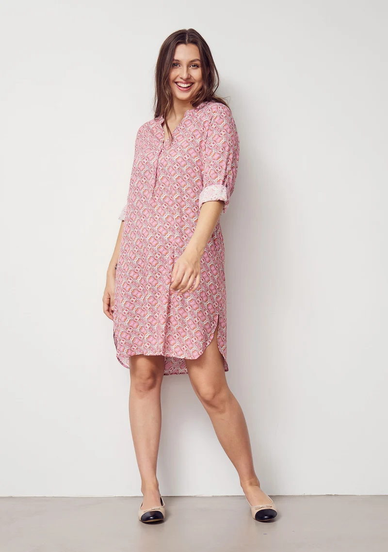 Beatrix Tunic - Pink Hourglass