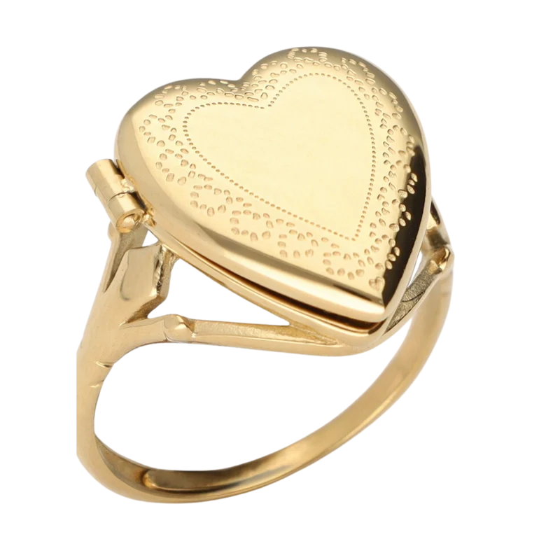 Ring Os Heart Medaillion - Gold