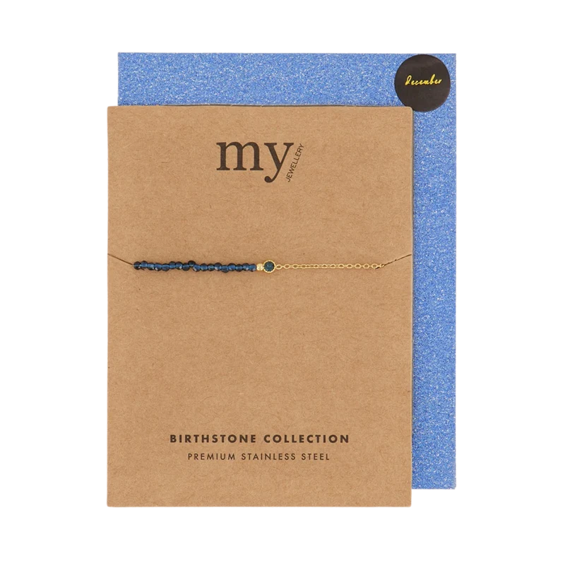 Birth Bracelet - Gold December