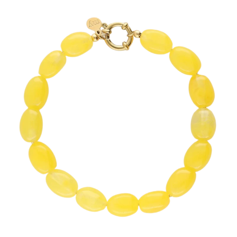 Bracelet Beads Yellow - Gold