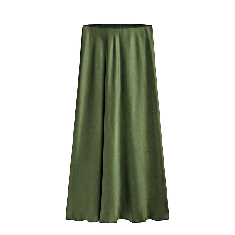 Emma | Elegant Hög Midja Kjol med Sned Slits