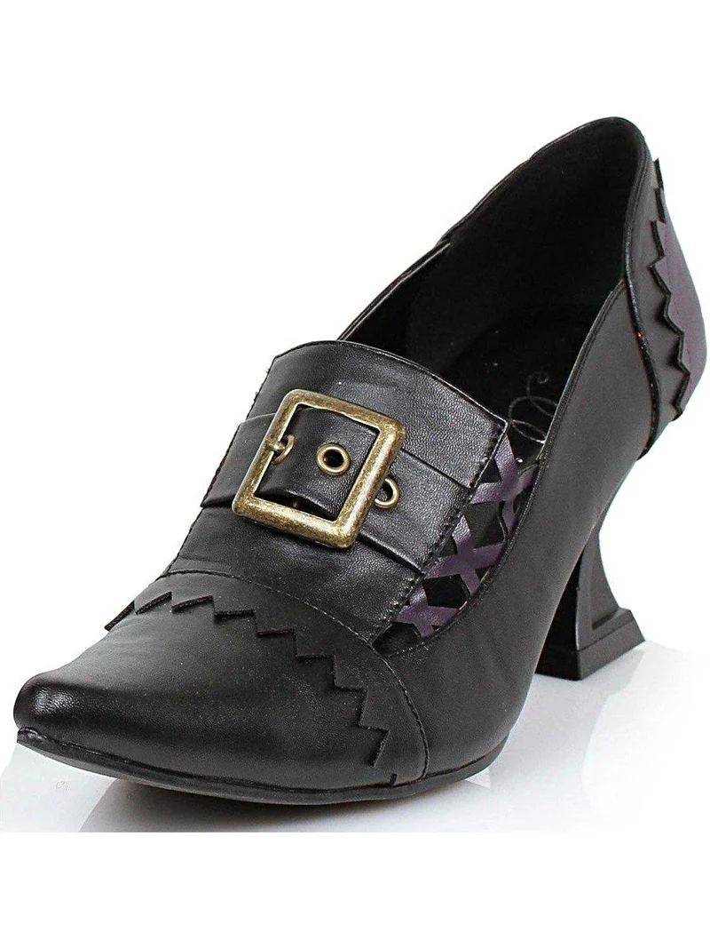 Häxskor för dam - Ellie Shoes 3 cm klack i svart PU, storlekar 6-10