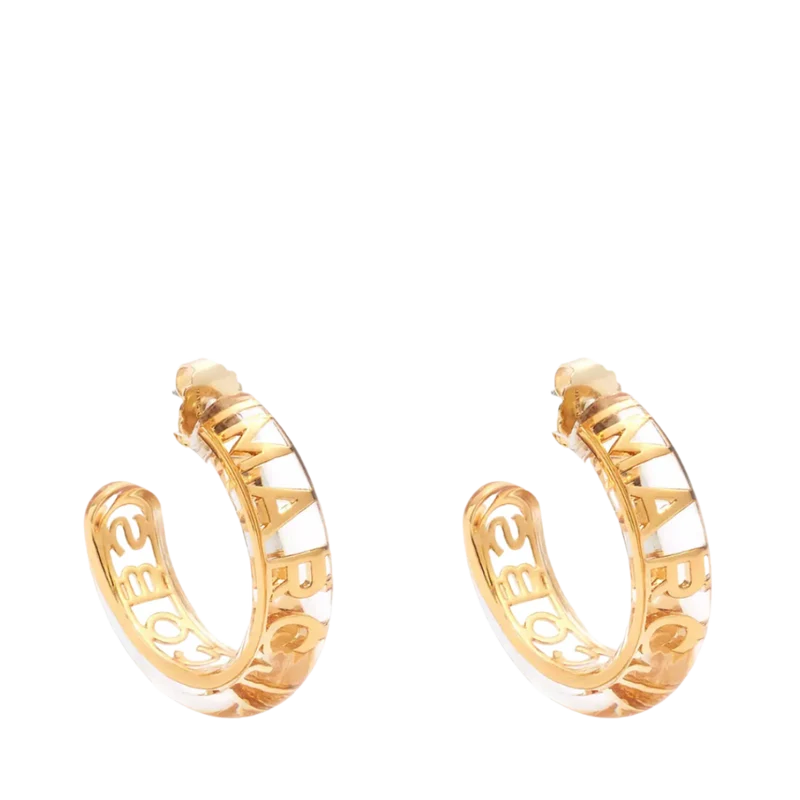Monogram Hoops - Gold