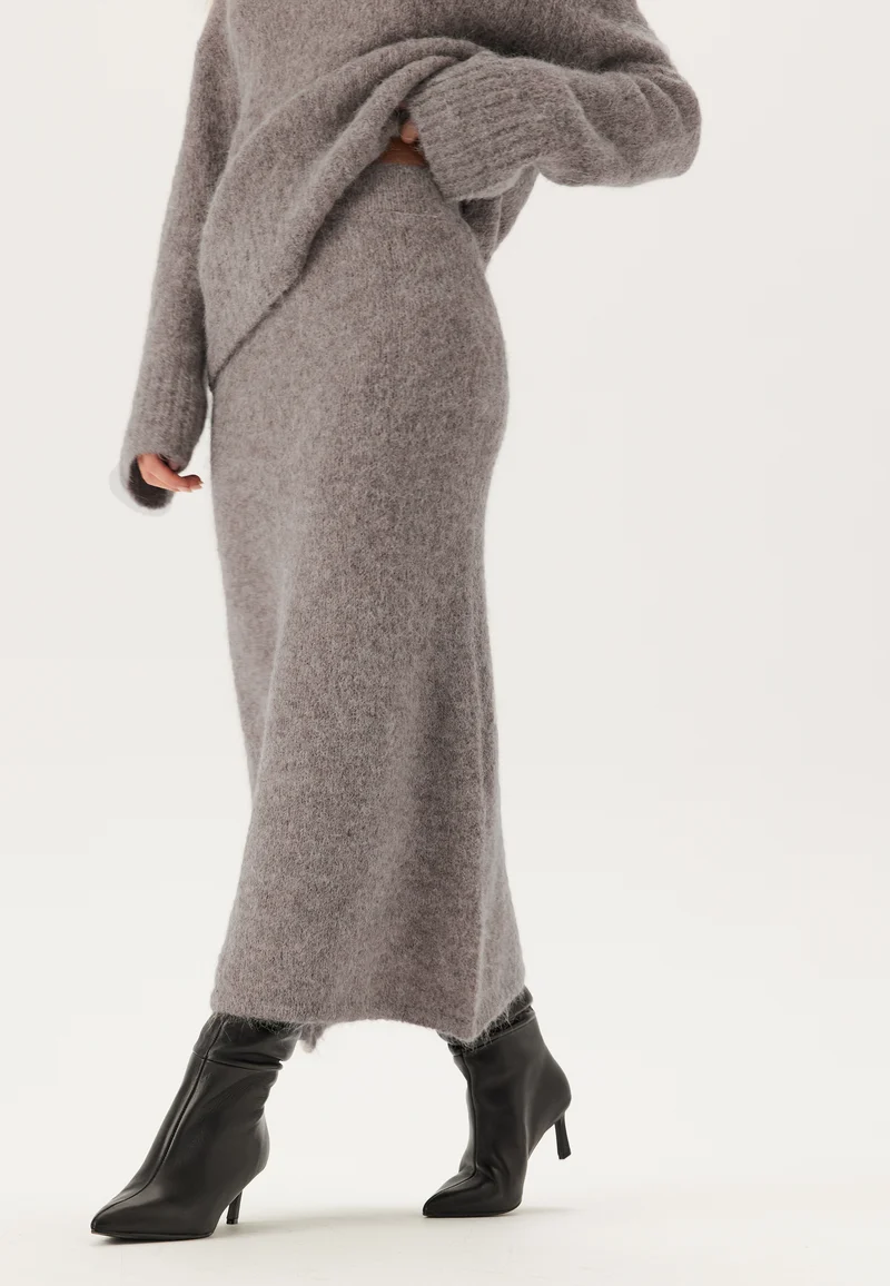 Slfgabella Hw Midi Knit Skirt