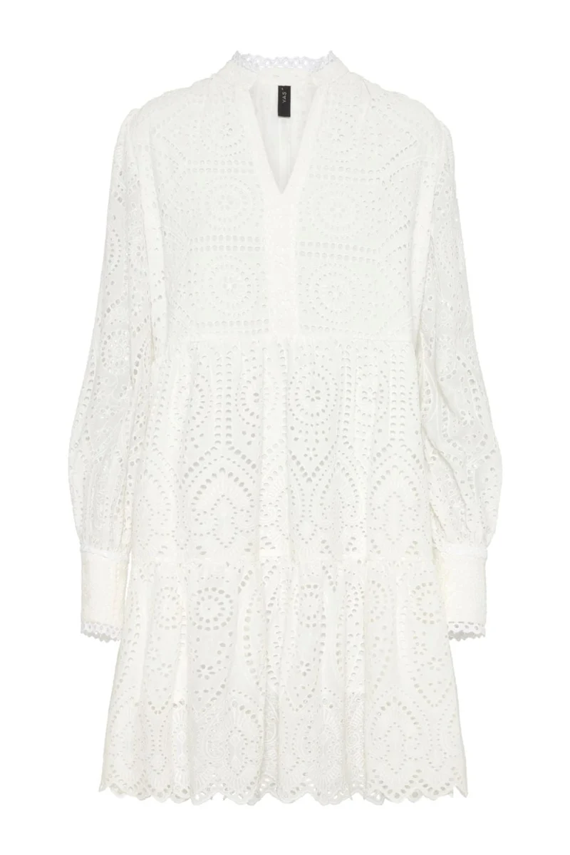 YAS - Yasholi Ls Dress S. - Star White